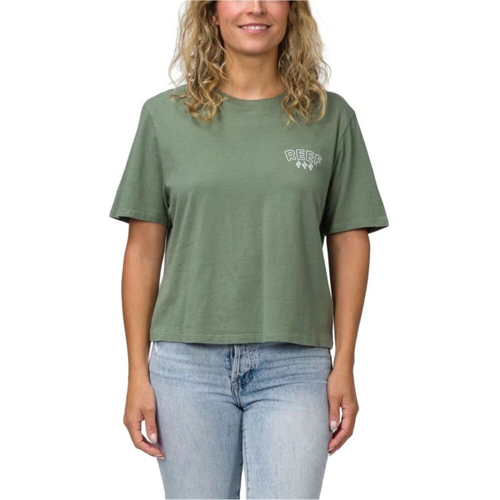 Reef Womens Cacti Graphic T-Shirt, NWT